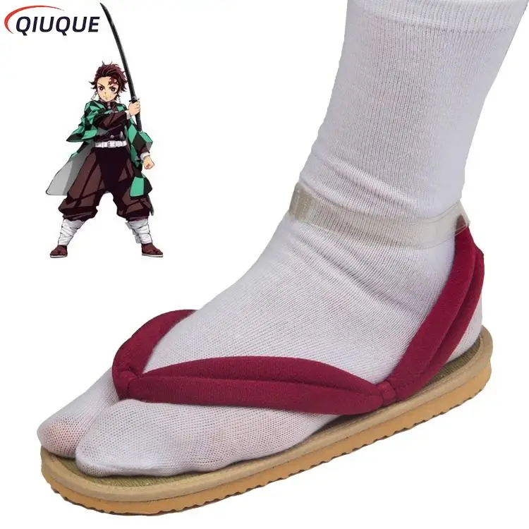 Adult / Kids Anime Kamado Nezuko Cosplay Clogs Kimono Flip-flops Geta Slippers Shoes cosplay shoes