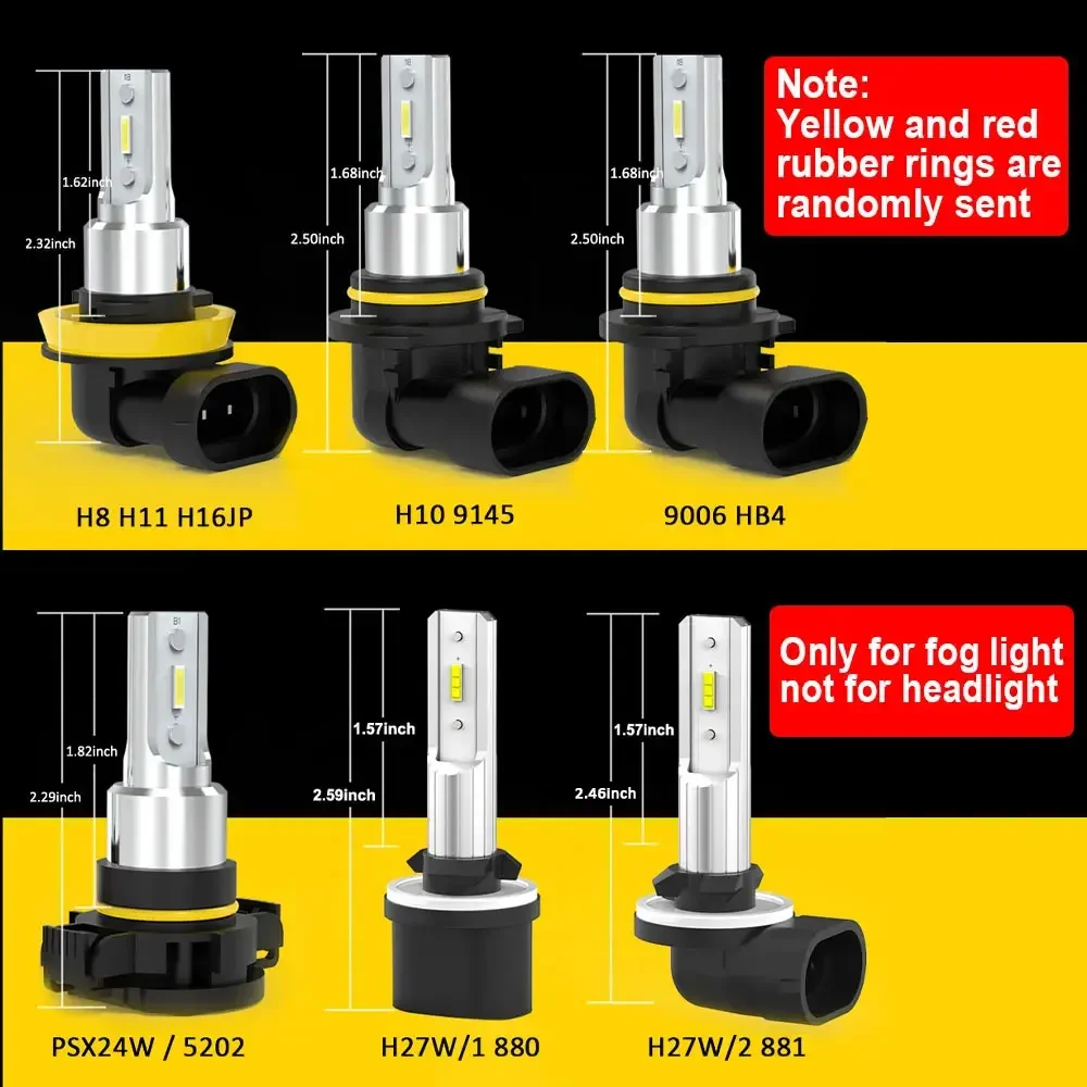 BMTxms H11 H8 PSX24W LED 안개등 전구 9005 9006 H10 H16 H27 881 880 LED DRL 램프 푸조 닷지 시트 스마트 미니 포드 다치아용