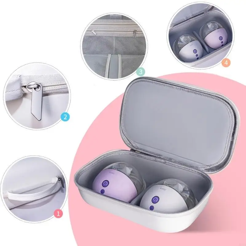 Lightweight EVA Travel Case Storage Bag Box for Eletric Breast Offering Shockproof and Water Proofing Features A2UB