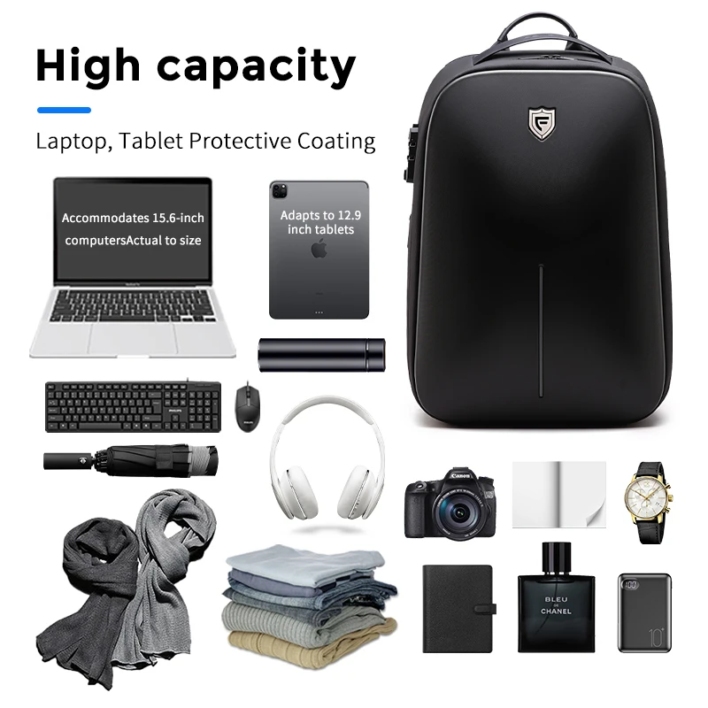 Backpack tactical backpack travel backpack business backpack Men Waterproof School Travel Anti-Theft Fit For 15.6