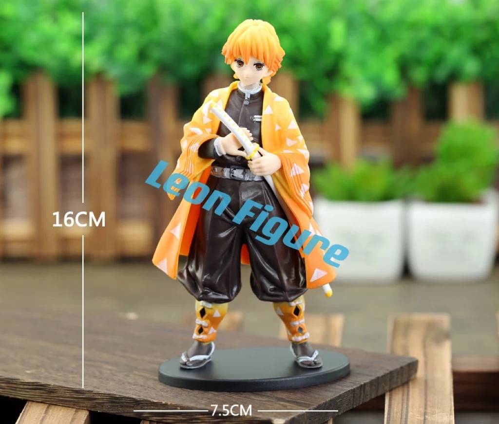 Demon Slayer Action Figure Nezuko Onigiri Model 16cm Zenitsu Kyoujurou Onigiri  Figure for Cover Cup Noodles Desktop Ornaments Car Ornaments PVC Material  New Design