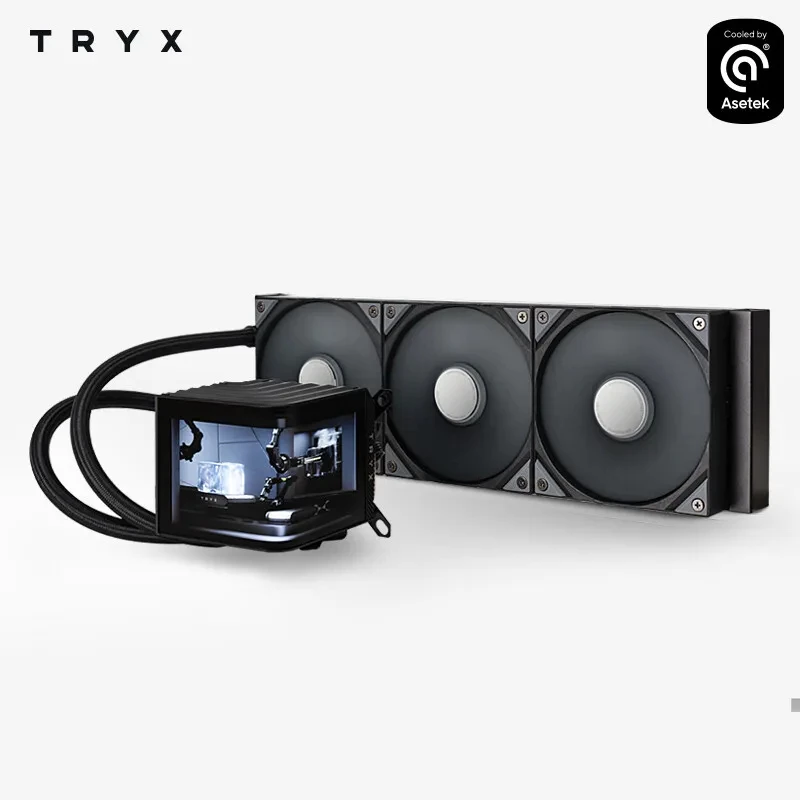 TRYX PANORAMA 360 ARGB Case radiador de água fria/tela curvada de