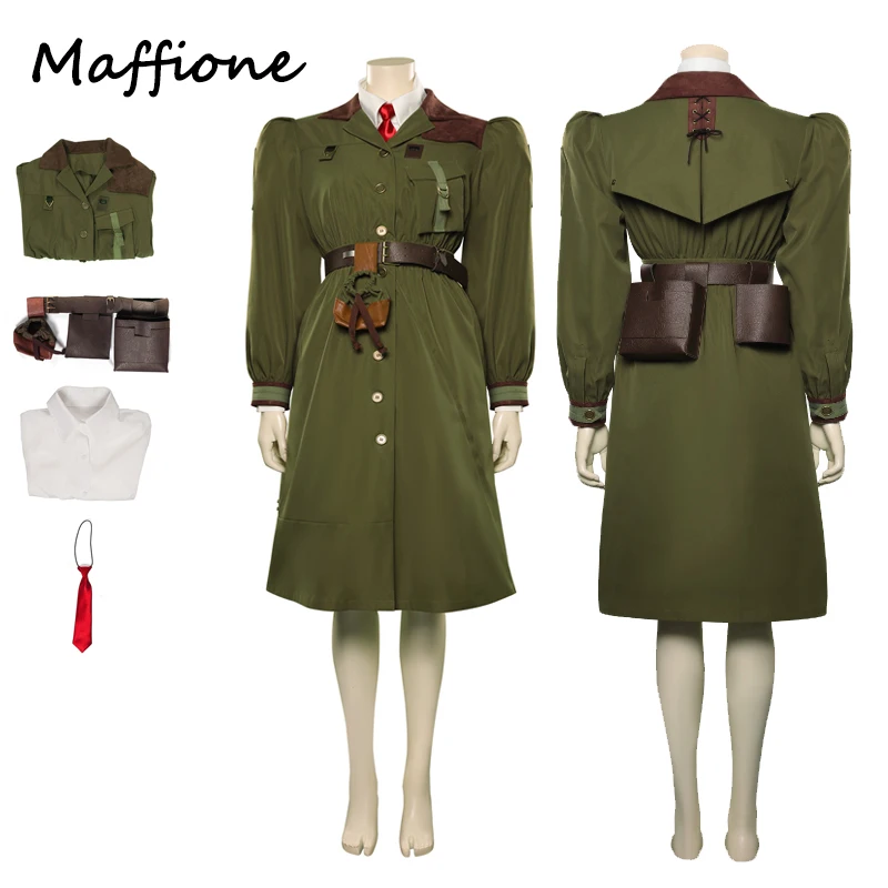 Matilda Agatha Trunchbull Cosplay Anime Costume Ragazze Vestito Verde Cappotto Donne Adulte Abiti Halloween Carnevale Travestimento Vestiti