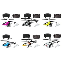 2 Channel RC Helicopter USB Rechargable Remote Control Aircraft Drone Model with LED Light Mini Helicopter for Kids Toys 2