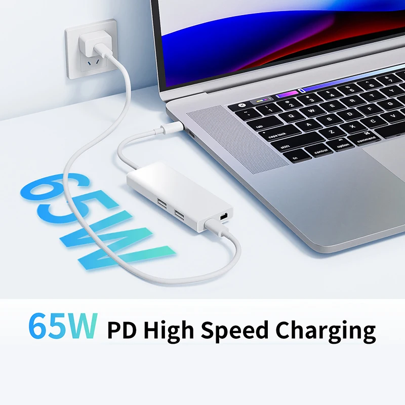 USB C to Mini DisplayPort Cable Hub adapter 4-in-1 Type C to Mini