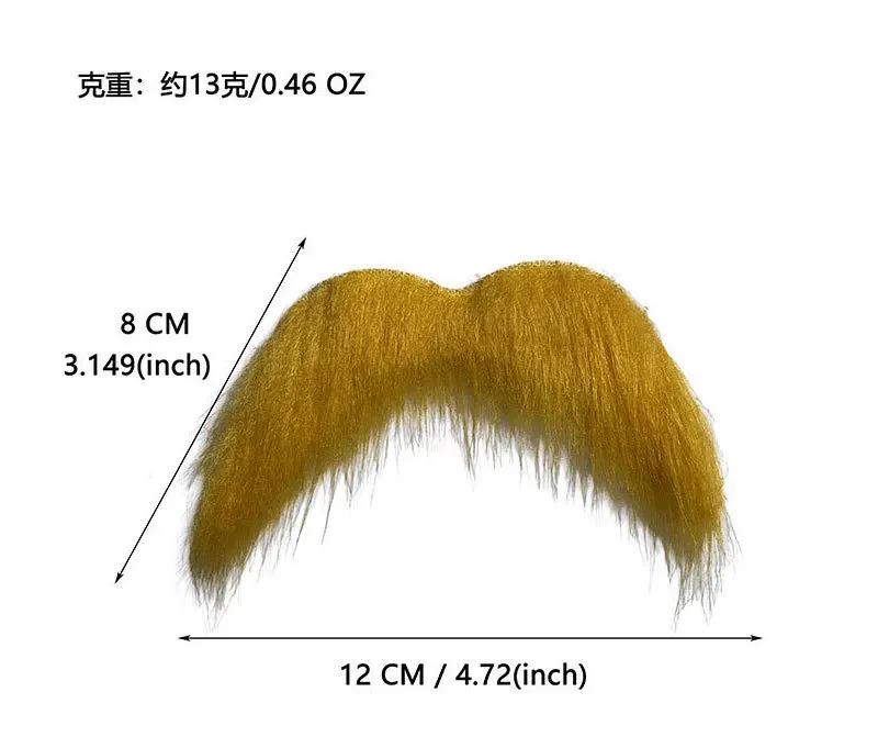 Funny Prom Party Wig Headdress Bald Wig Beard Quirky Beard Party Cosplay Props
