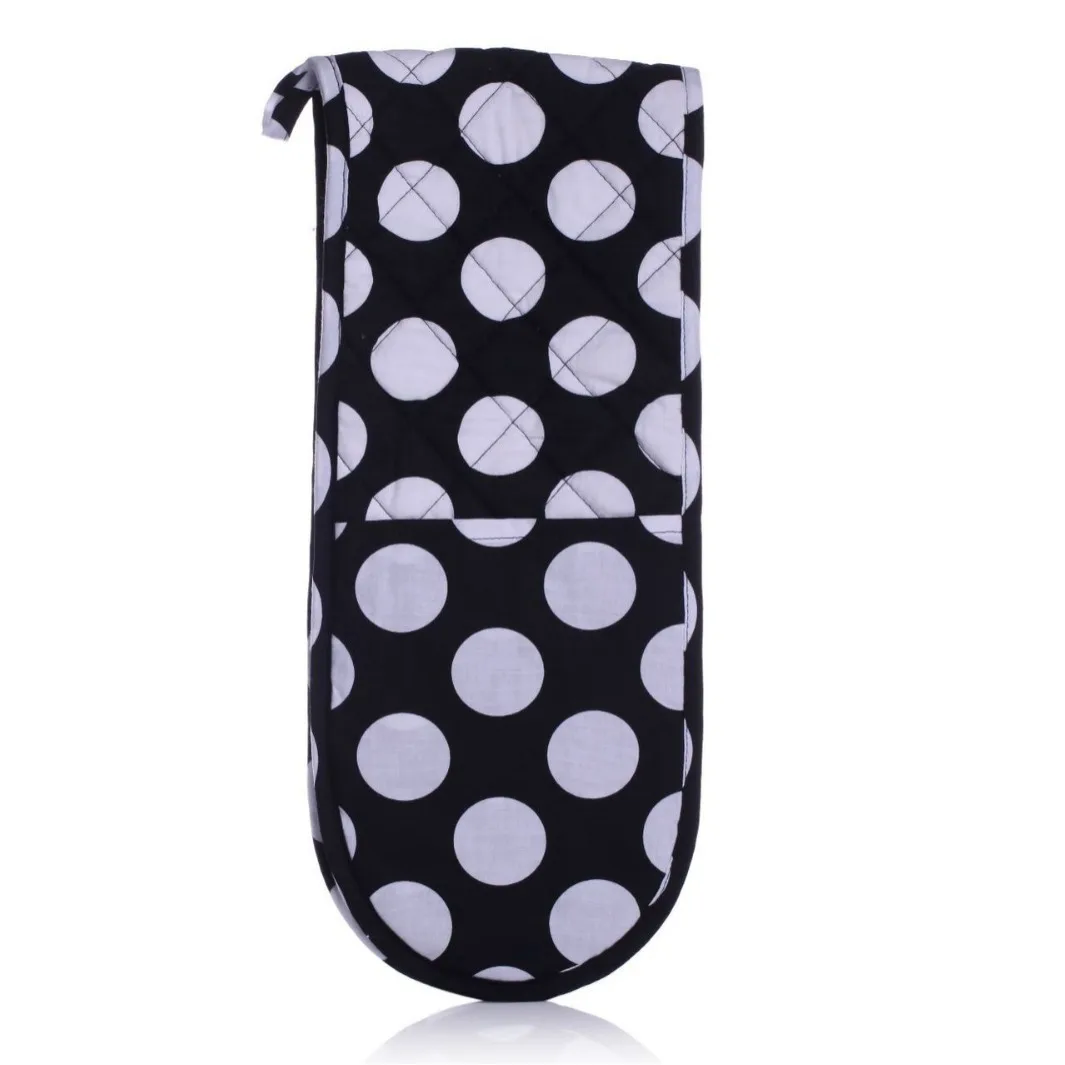 Cotton Siamese Anti-scalding Gloves Microwave Oven Thickened Bake Mat Holding Thermal Glove Headed Double Siamese Pot Insul