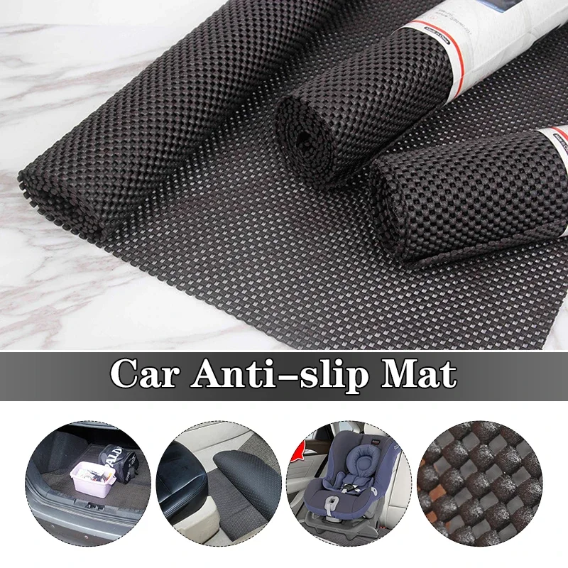 Car Non Slip Mat Car Boot Mat, Non-slip, Soft, DIY, Free Cutting, Easy To Clean, Large Mesh Fabric Mat, PVC Foam Non-slip Mat 150cm X 50cm
