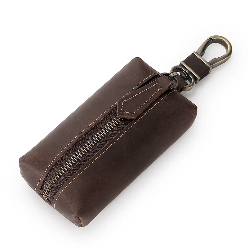 100% Real Leather Key Case for Household Keys Organizer