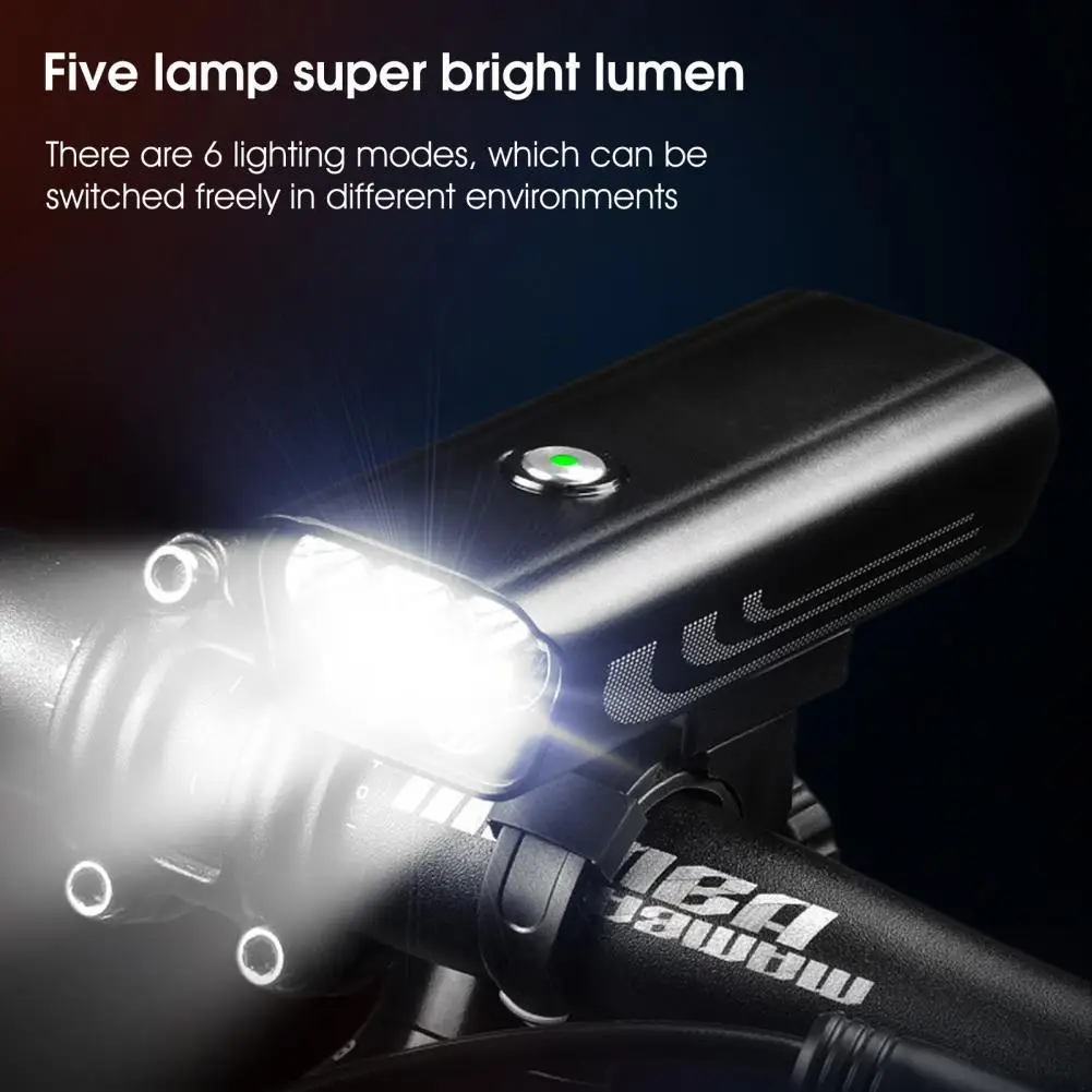 

Bike Headlight USB LED Strong Light Aluminium Alloy Anti-deformation Front Back Headlight Lamp Flashlight Bike Accessories