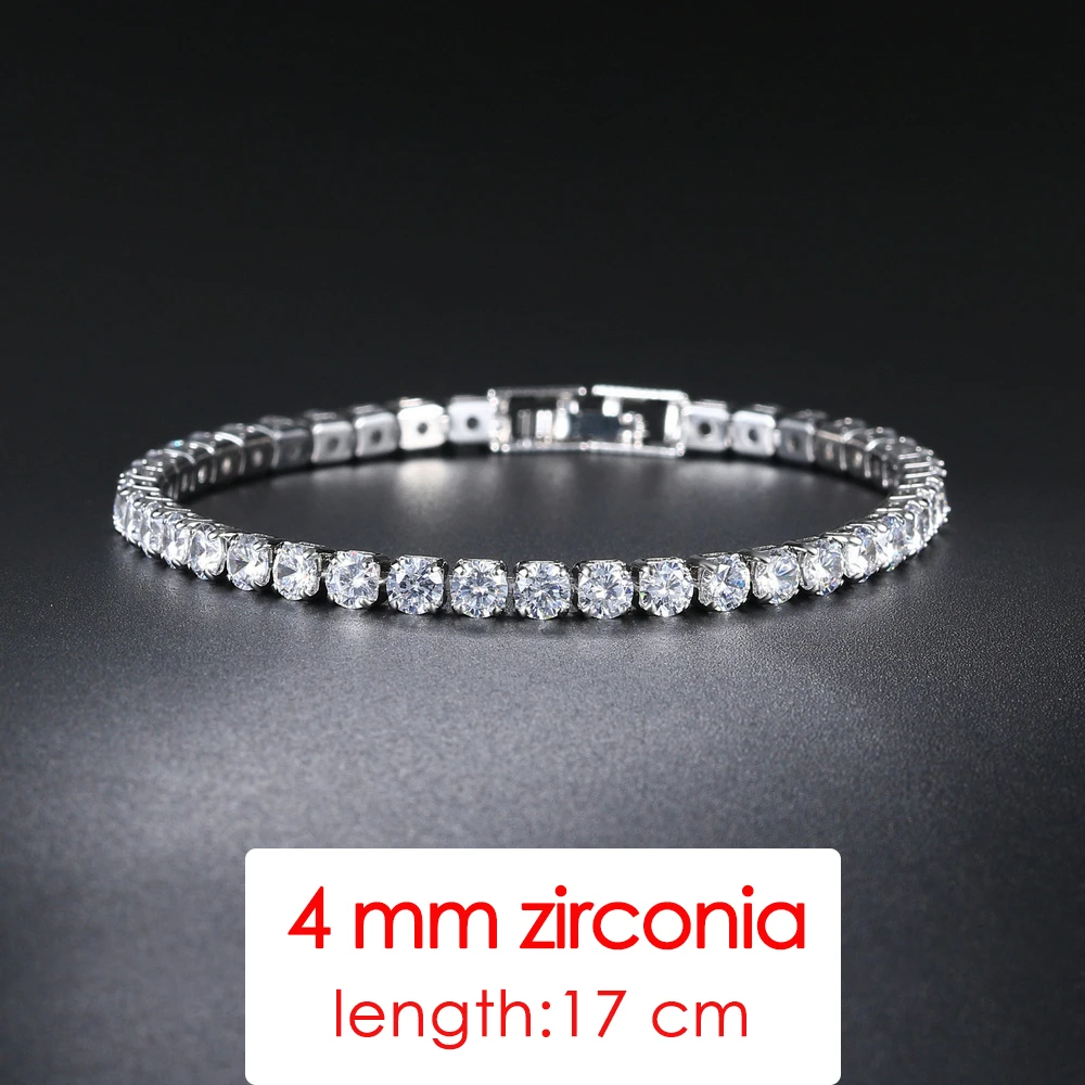Rose Gold Cubic Zirconia Tennis Bracelet - Elegant Fashion Jewelry Gift