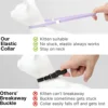 Airtag Cat Collar for Apple Tag Anti-Lost GPS Tracker Protective Case Light Fashion Stretch Elastic Cats Collar for Kitten Puppy 4
