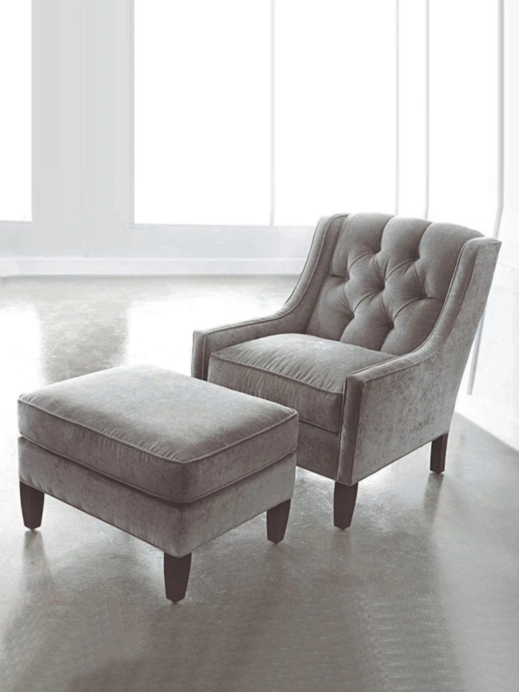 

American Country Single-Seat Sofa Chair Modern Light Luxury Living Room Leisure Chair