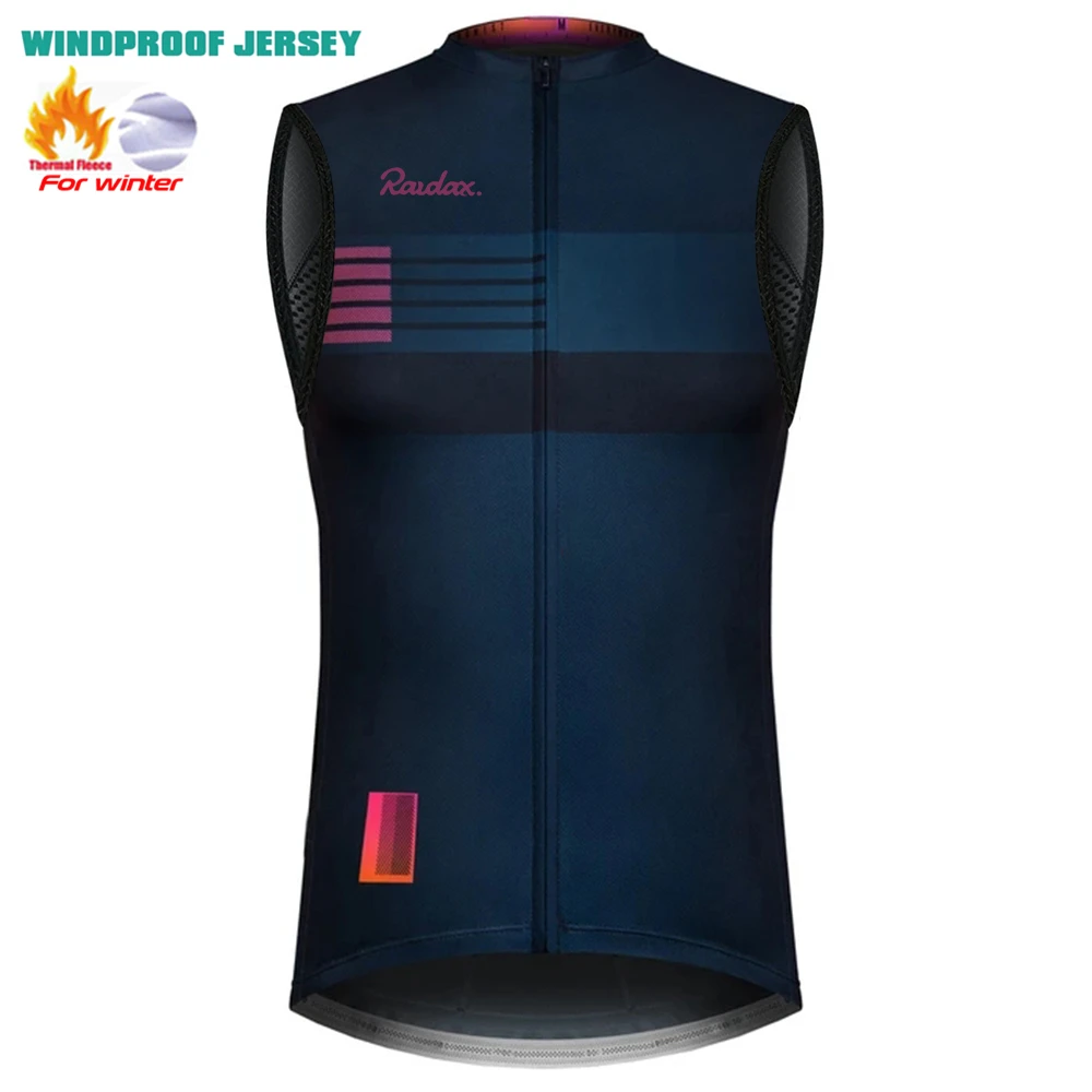 Raudax Winter Warm Cycling Vest Sleeveless Road Bike Motorcycle Top Jackets NEW MTB Thermal Fleece Cycling Clothing Vests