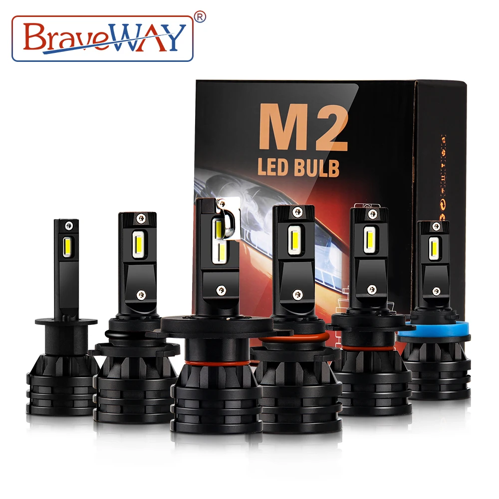 BraveWay LED H4 16000LM Car LED H1 H7 H11 Moto Bulb 12V Auto H4 LED Motorcycle HeadLight H7 HB3 HB4 9005 9006 H8 H11 H3 Car Lamp