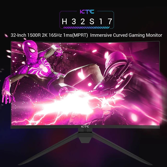 Moniteur Gamer 27 Pouces Incurvé 1500R 165Hz, Écran Incurvé 27 165hz