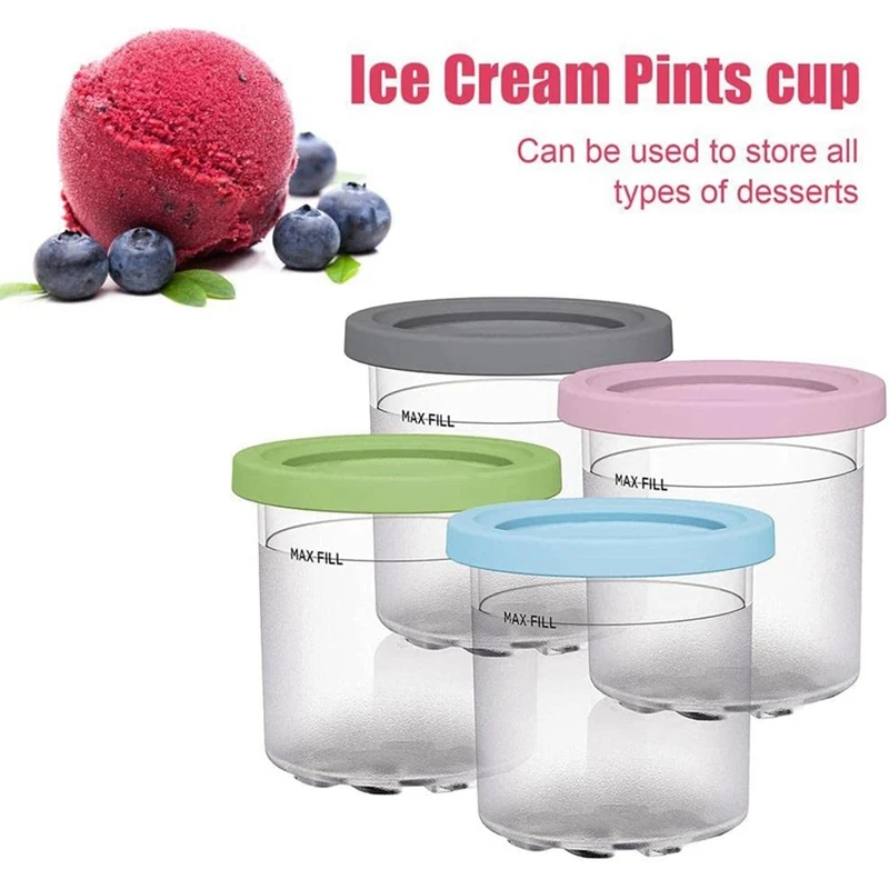 Ice Cream Pints Cup Ice Cream Containers With Lids for Ninja Creami Pints NC301 NC300 NC299AMZ Series Maker ice cream containers