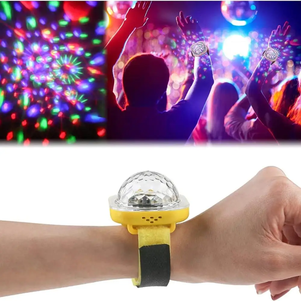 USB 5V Disco Light Star Projector Lamp Party Ball Luz Disco Watch for Kids Mini LED Night Light with Color Changing Xmas