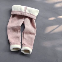Girls' Leggings New Autumn Winter Cashmere Warm Pants Children's Casual Elasticity Slim Pants Fleece Thickening Trousers 3