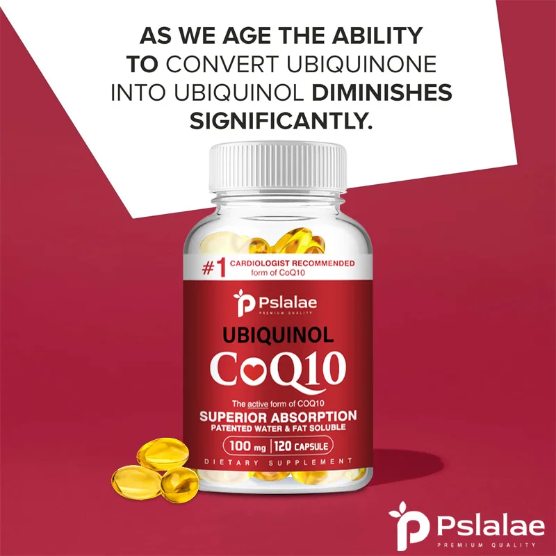 CoQ10 Capsules 100mg Energy Production Heart Health Cardiovascular Health Antioxidant Coq10 Capsules