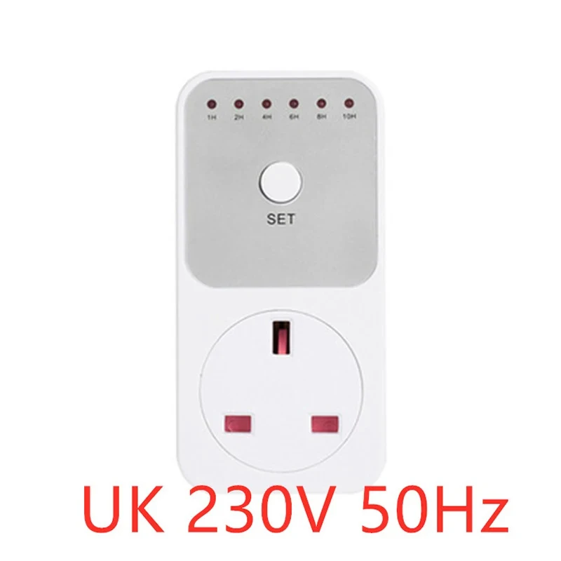 Smart Plug Timer Socket with 10-Hour Countdown & Energy Metering Features