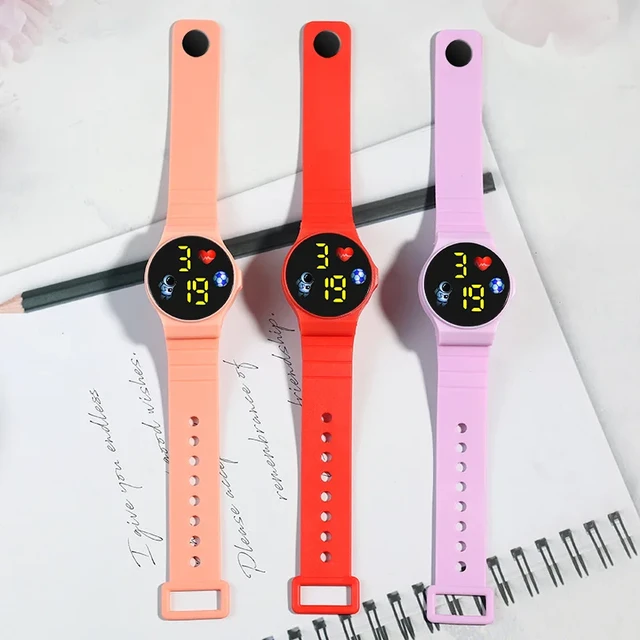 Reloj electrónico para niños y niñas, esfera luminosa, relojes deportivos  militares para niños, reloj Digital multifunción resistente al agua -  AliExpress