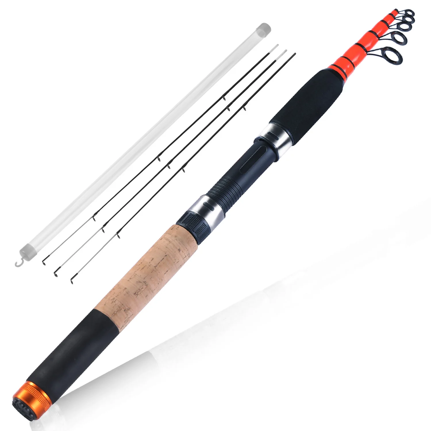 Carbon Fiber Telescopic Cork Handle  Carbon Fiber Fishing Rod Tackle - 3m  Feeder - Aliexpress