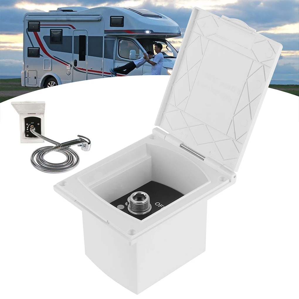 

Durable Shower Enhanced Corrosion RV Shower Box Resistant And white