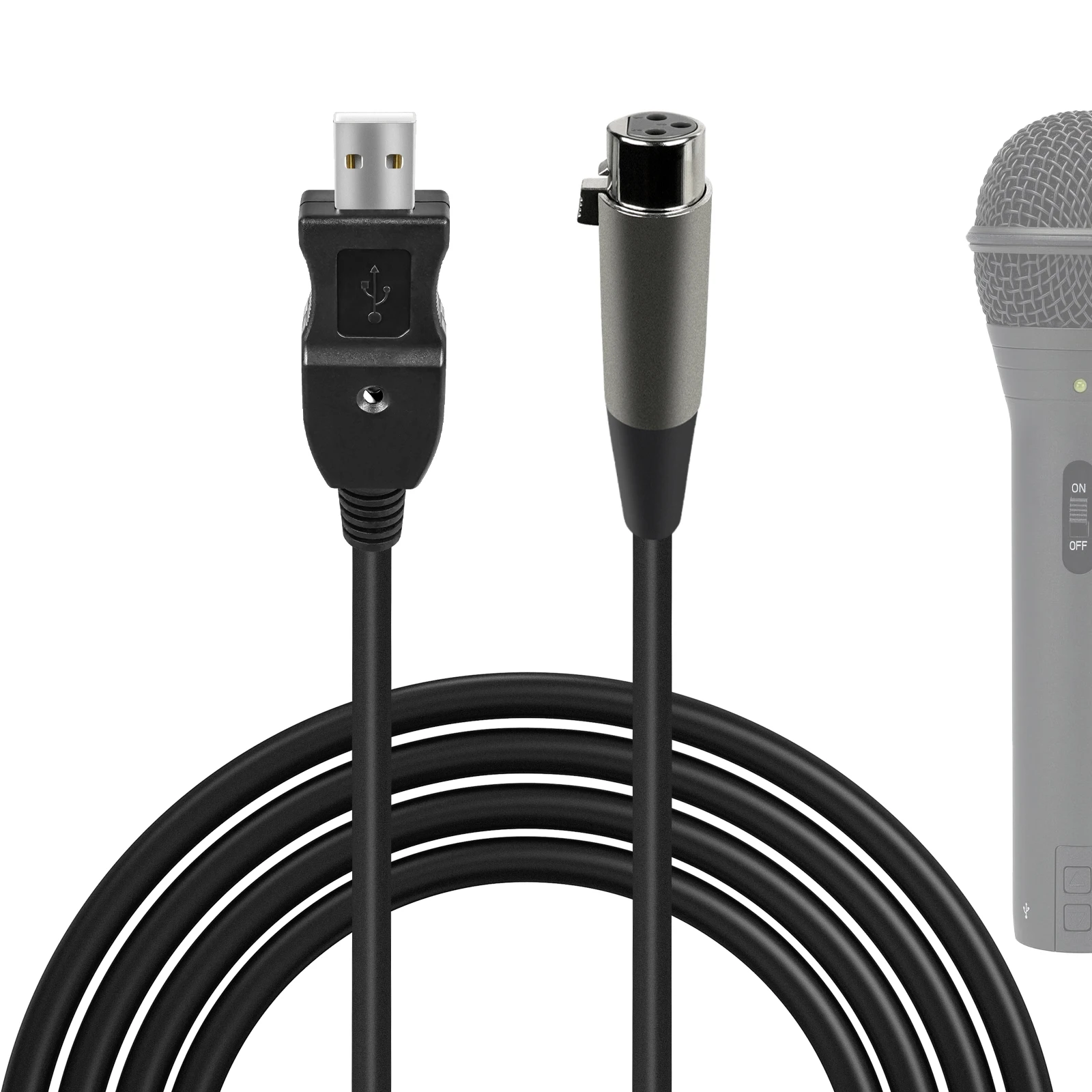 1pcs Hot Selling Cannon Audio Cable Usb Male To 3 Pin Xlr Female Microphone  Mic Studio Audio Link Cable - Audio & Video Cables - AliExpress