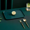 Nordic Style Food Storage Tray Rectangular Shallow Plate Creative Fruit Bread Barbecue Pastry Dishes Kitchen Utensil 6