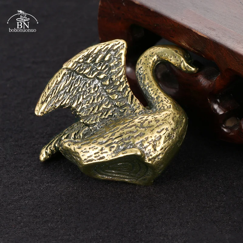 Kleine Messing-Statuen Als Deko – Tiermotiv (z.B. Ente), Für Schreibtisch, Regal Oder Als Geschenk