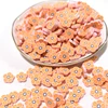 500g/Bag 10mm Mix Color Flower Smile Face Fruit Shape Polymer Clay Spacer Loose Slice Polym Clay Dollhouse Toys Phone Decor 5