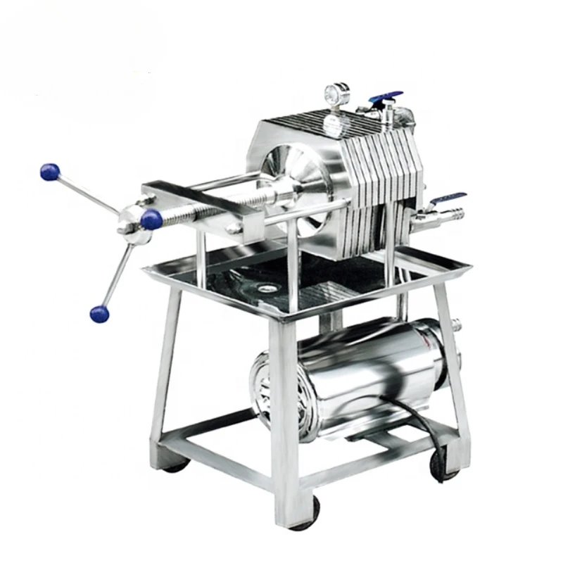 

Stainless Steel Beer Plate Frame Filter With Electric Pump/Wine Press Filter/Juice Honey Syrup Filter
