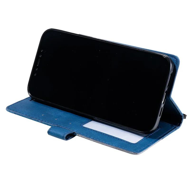 Premium Flip Magnetic Leather Wallet Phone Case with Stand