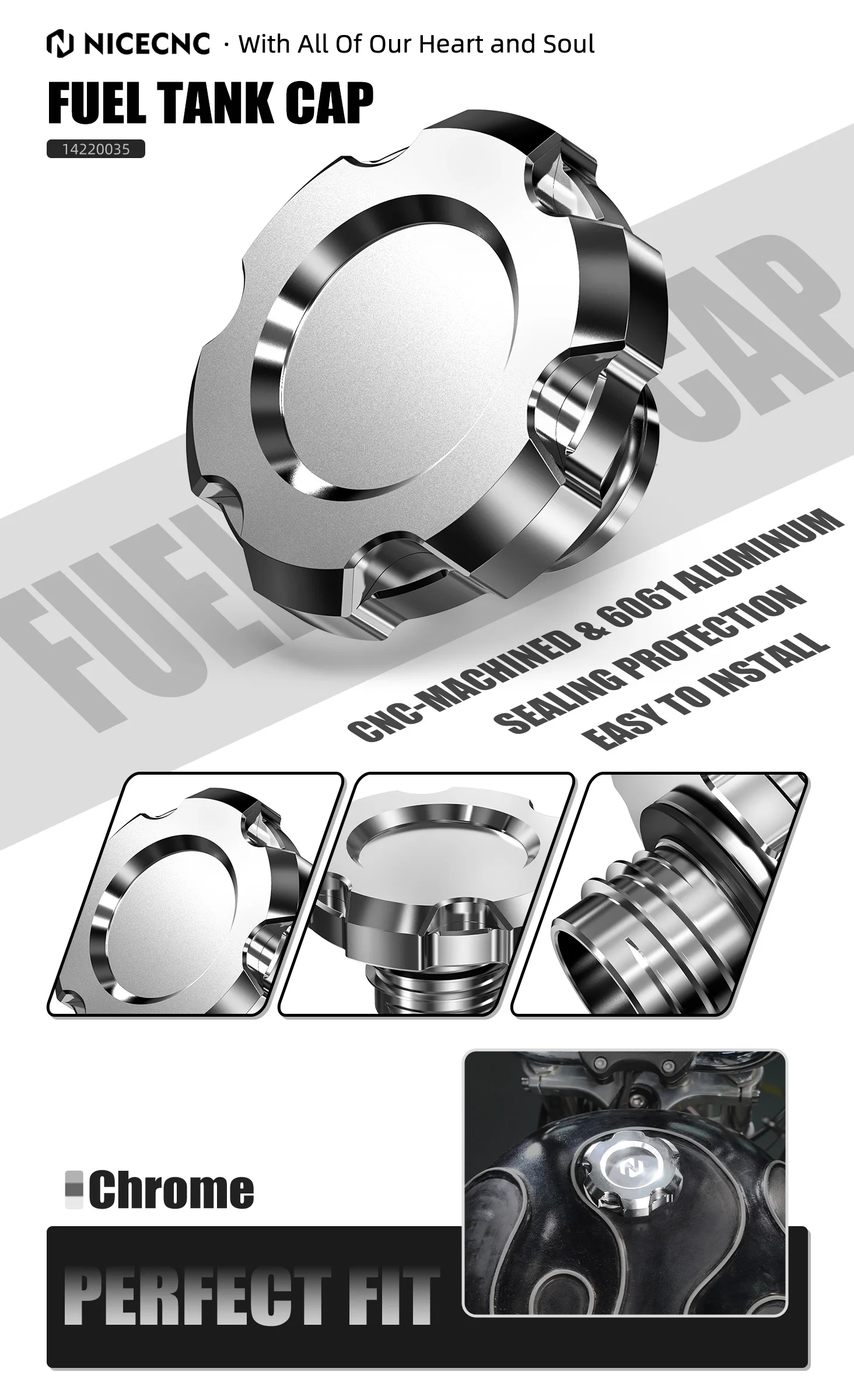Für Harley Sportster 883 Niedrige XL883L 2005–2009 Kraftstofftank-Abdeckkappe Sportster 1200 XL1200C Iron 1200 XL1200NS Iron 883 XL883N – Detail 15