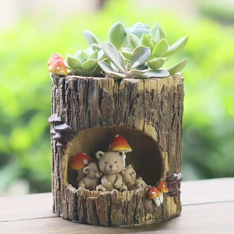 Fioriera Per Pi Grasse A Forma Di Rana Che Fa Yoga - Vaso In Resina Con Foro Di Drenaggio Per Cactus E Succulente