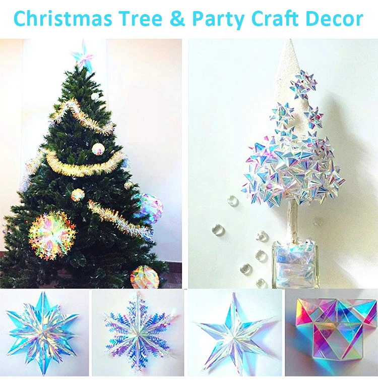 Description Picture 6 of itemDecorative Iridescent Window Film Self Adhesive Glass Film Chameleon Rainbow Effect for Home Decal DIY Dichroic Window Sticker