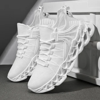 YRZL Men's Athletic Mesh Sneakers Lightweight Comfortable Running Shoes for Men Soft Sole Non Slip Casual Shoes Outdoor Walking 1