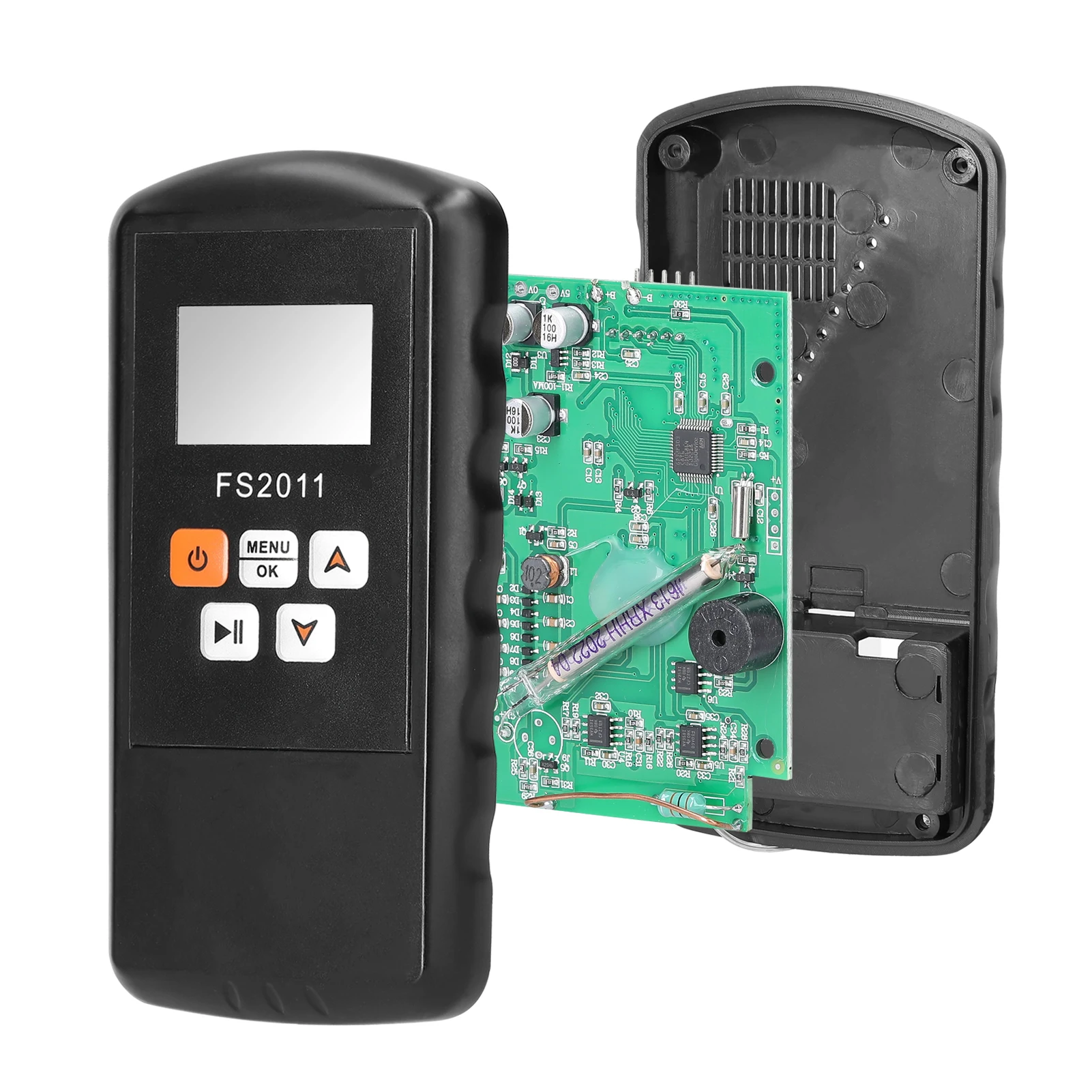 FS2011 2 in 1 Geiger Counter Electromagnetic Nuclear Radiation Detector EMF Meter Handheld Marble Radioactive Testing Tools radiation detector emf meter tester geiger counter