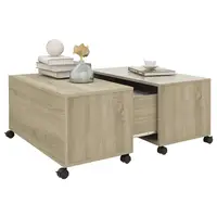 Table basse en chêne Sonoma 75x75x38 cm en bois d'ingénierie 3