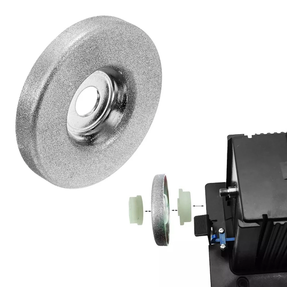 

2pcs 56mm/2.2inch Diamond Grinding Wheel 320 600 Grit Grinder Sharpener For Cutting Reinforcement Bars Rebar Bolts Power Tools