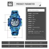SKMEI 1547 Young And Energetic Dial Design 50M Waterproof Colorful LED+EL Lights relogio infantil Children's Sport Kids Watches 6