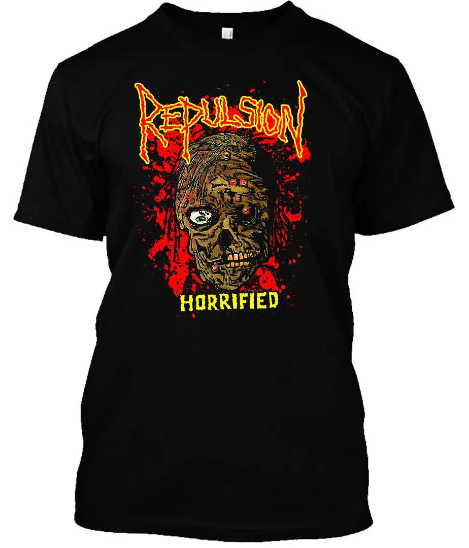 Best To Buy Repulsion Indirted Classic Old School Music Essential S 5Xl T Shirt Maniche Lunghe O Corte