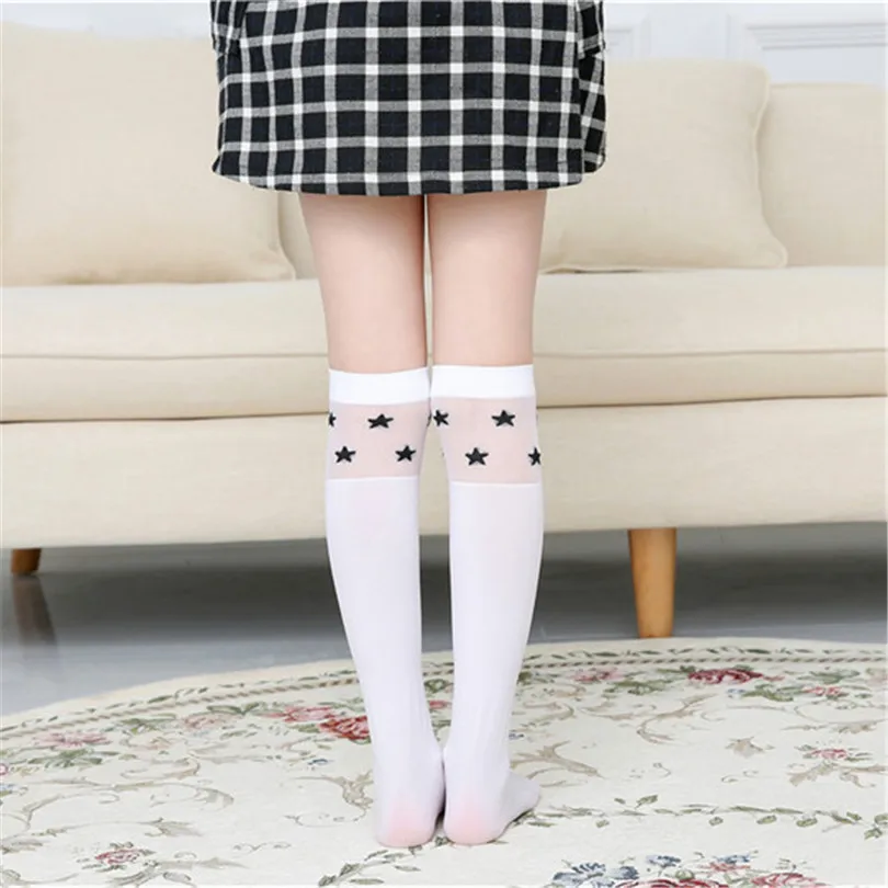 Infant Student girl over the knee high long socks cartoon cat/star/heart/stripe design baby kids child princess Kawaii stockings