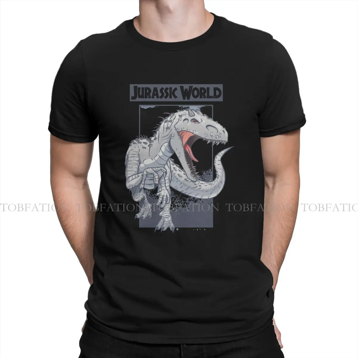 Jurassic Park Jp Movie Magliette Originali Indominus Rex Print Maglietta Da Uomo Hipster Tops 6Xl