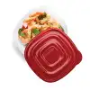 Rubbermaid TakeAlongs Food Storage Containers, 10 Piece Set, Red 3