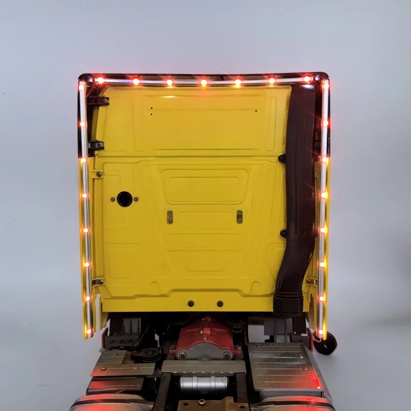 Decoration Back Lamp Bar LED Side Lights for Tamiya 1/14 RC Truck Benz Actros 56335 56348 Tractor Trailer Degree DIY Parts 4