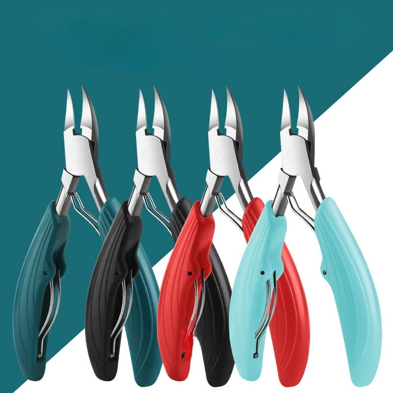Professional Toenail Nail Clippers Druable Manicure Tools Cutters Stainless Steel Pedicure Thick Ingrown Correction Tool 1pc