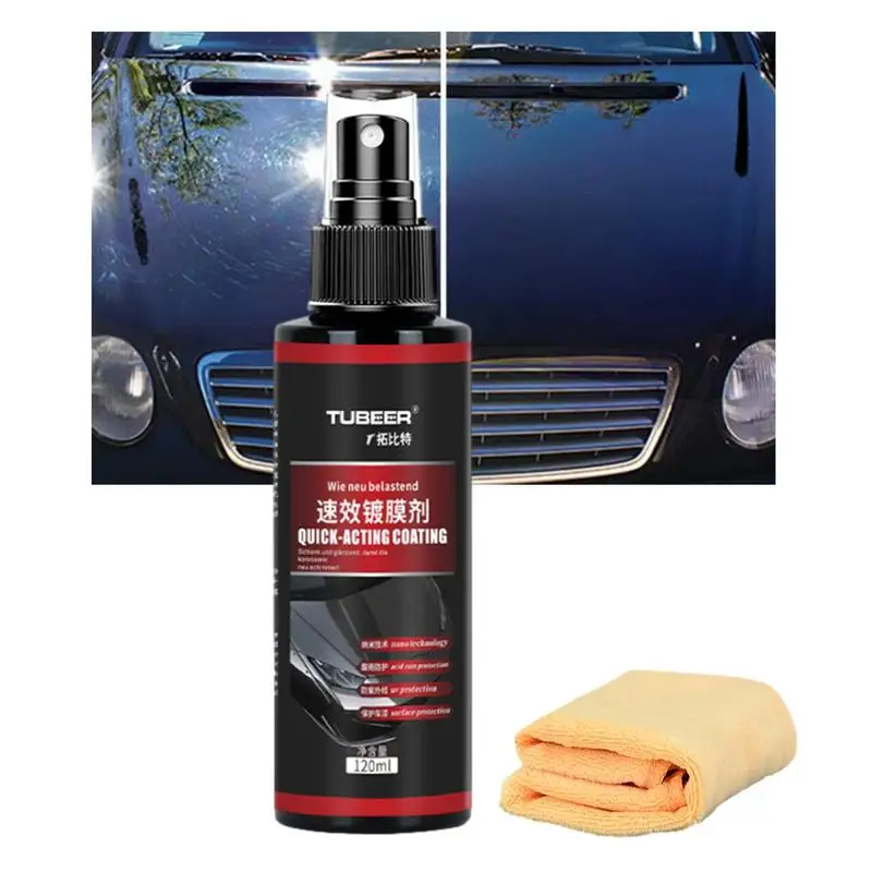 

Quick Car Coating Spray 120ml Auto Shield Coating Paint Repair Nano Spray Anti Fouling Car Coating Ceramic Nano Spray Nano Mist