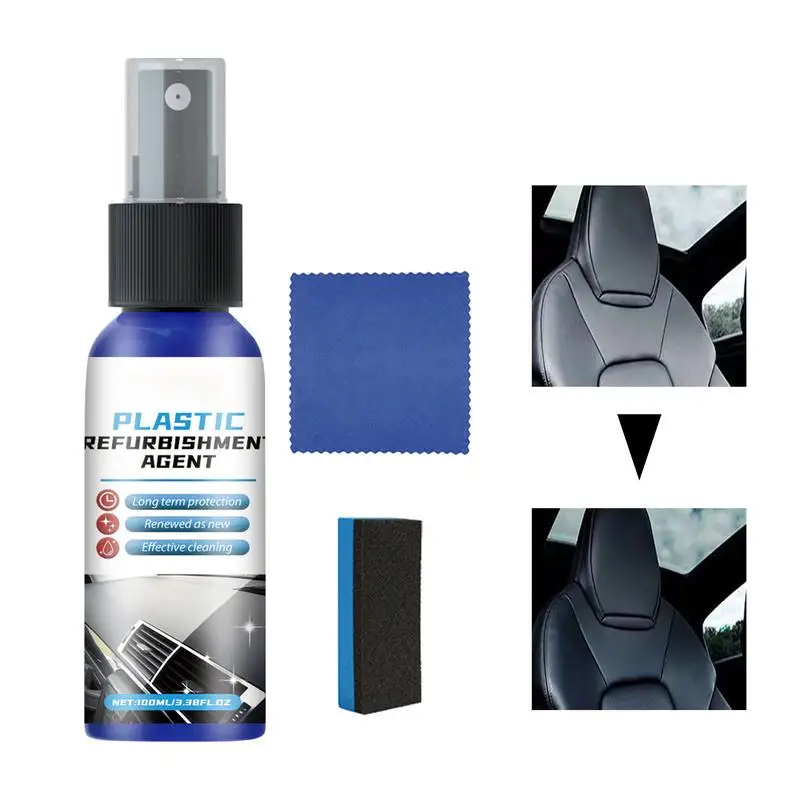 

Car Plastic Restore Coating Agent Auto Plastic Restorer Back To Black Gloss Auto interior Polish And Repair Coating Renovator